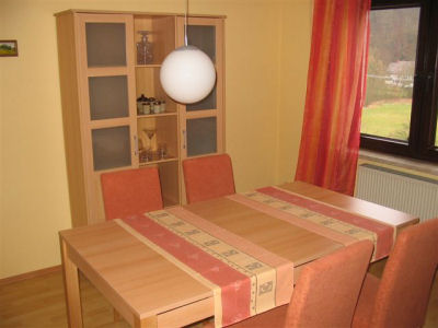 Essecke im Wohnzimmer